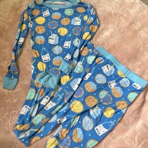 Little Sleepies milk & cookies pants + shirt set 4T